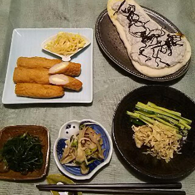 涼しげな小皿から実験的和食へ展開した夜(笑)