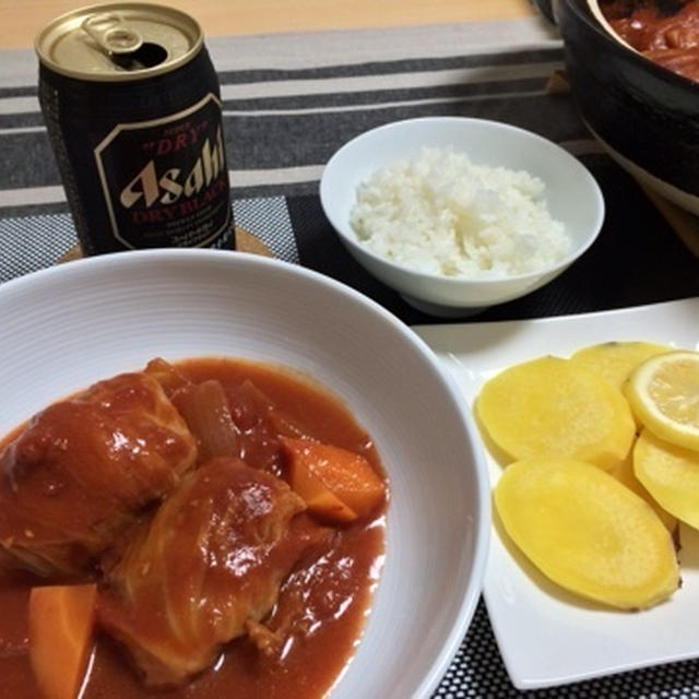 トマトで煮込んだロールキャベツ＆さつま芋レモン煮★クッキング