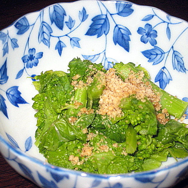 菜の花のからし醤油和え