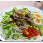 全部まとめて　冷しゃぶサラダごまだれうどん