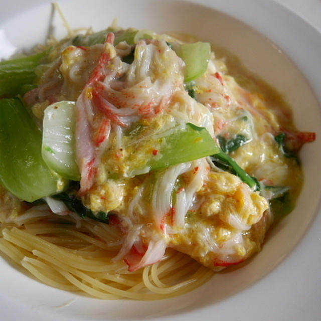 今日のパスタは、中華風！？