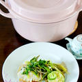 バーミキュラを使用したレシピ開発 鱈の香味野菜蒸し♫