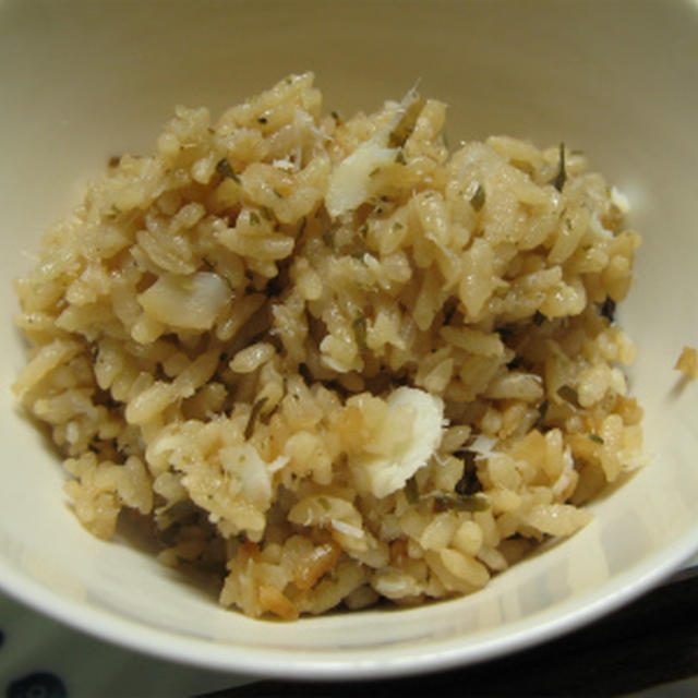 真鱈と塩昆布の炊き込みご飯（レシピ）
