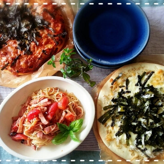 Sundayモーニング♡ピザピザ～♪＆パパパパスタ～炭水化物で夏痩せ知らず～(￣∇￣*)ゞ