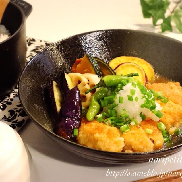 帰ってきたセブンのアレ！と ごはんがススム♪<大戸屋風>チキンと野菜のみぞれ煮♡