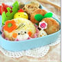 やっと幼稚園弁スタート♪ 髪飾りのオンナノコのお弁当