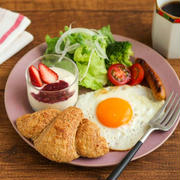 ＊全粒粉クロワッサンで朝ごはん♫＊