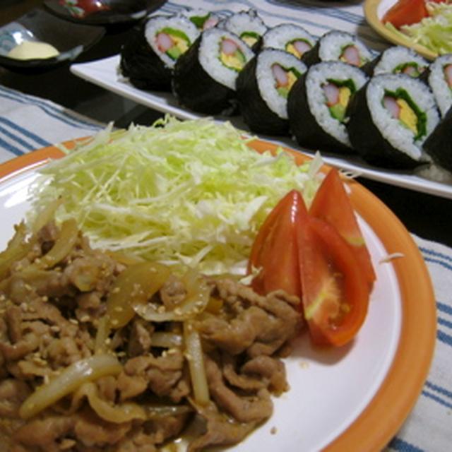 今日はしょうが焼き☆