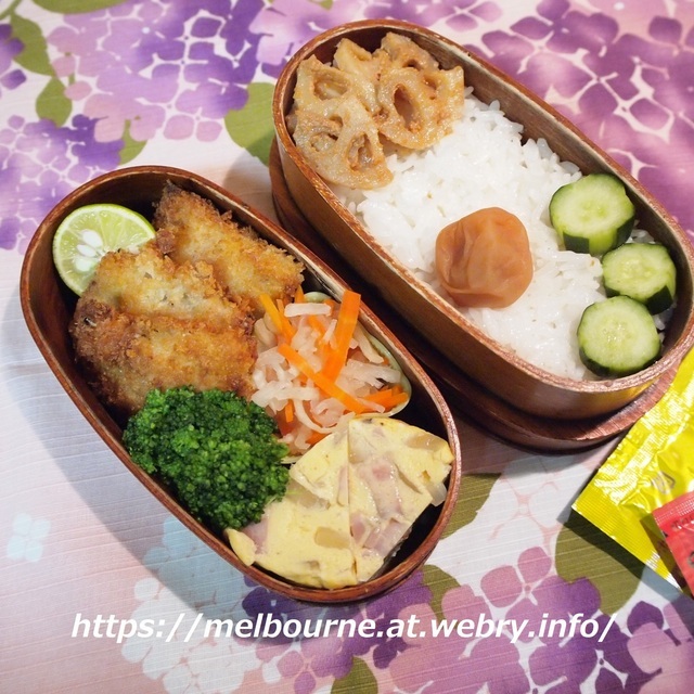 今日のOBENTOは 鰺フライ★ 彼岸花