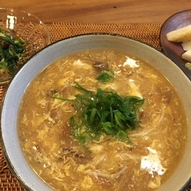 ふかひれスープに白石温麺