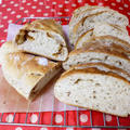 【塩麹でパン】くるみと煮りんごとクリームチーズのパン＆普通のパン♪　サンドイッチで朝ごはん。
