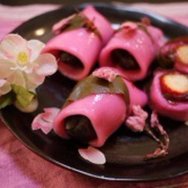 ひな祭りに 白玉粉でもっちもち桜餅 By とまとママさん レシピブログ 料理ブログのレシピ満載