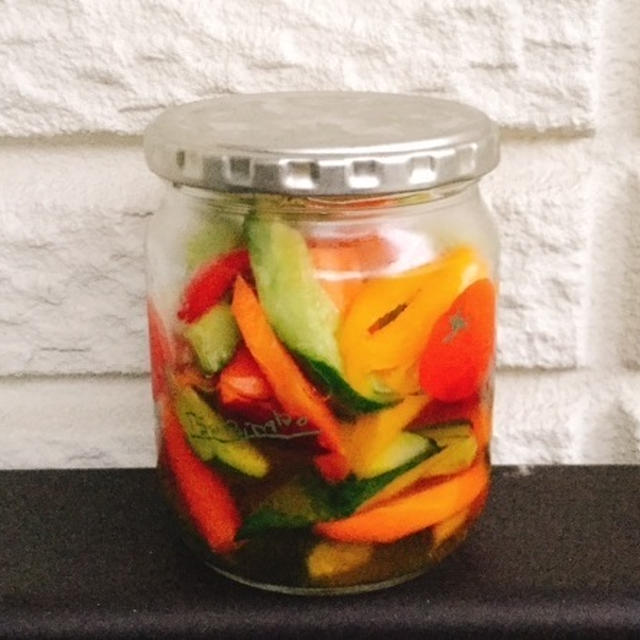 野菜のビール漬けと干し野菜で・・・