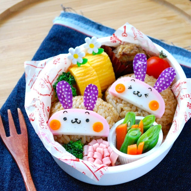 簡単キャラ弁 かまぼこウサギのお弁当 By ザッキー さん レシピブログ 料理ブログのレシピ満載