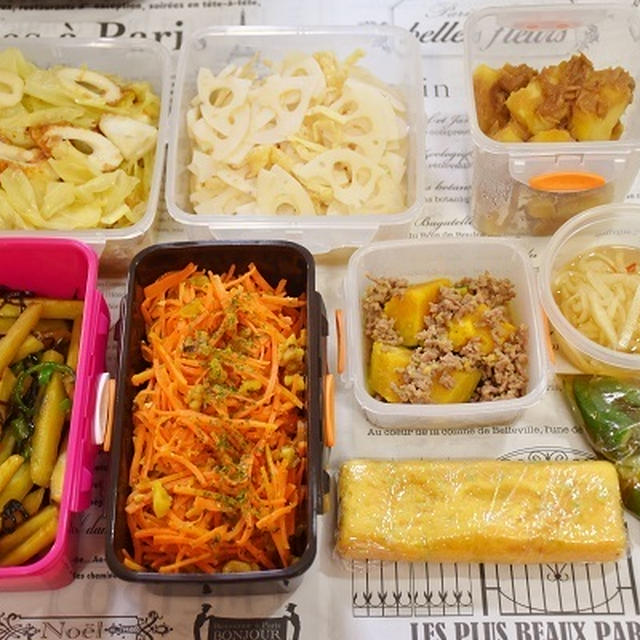 今週の作り置きおかずとリボベジ