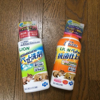 LION ペット用品の洗剤&仕上げ剤