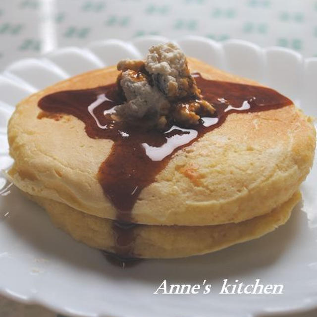 おからパンケーキ・クリームチーズのせ