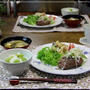 牛切り落とし肉で根菜入りハンバーグ　バラの鉢が増えました＾＾