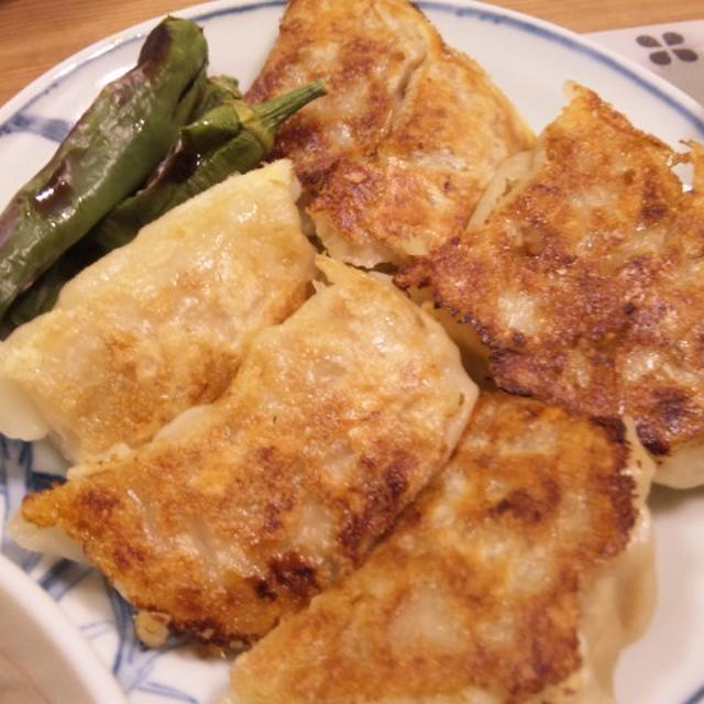 餃子でふたりきりの晩ごはん