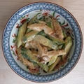 一日一品江戸料理－３９１「胡瓜と竹輪の胡麻和え」