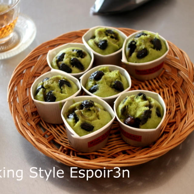 抹茶黒豆蒸しパン・レッスン