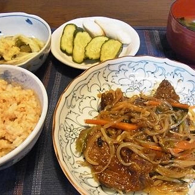 安いお米がこれで激うまに　＆　レバニラ炒め