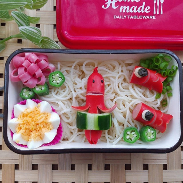 キンキンに冷やした麺弁当。