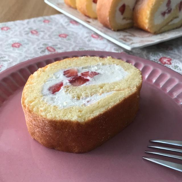 外巻きいちごロールケーキ By 小豆ん子さん レシピブログ 料理ブログのレシピ満載