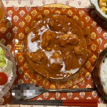 娘久しぶりの美容院＆バターチキンカレー