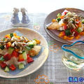 ◆鮭とコロコロ野菜のソテー◆