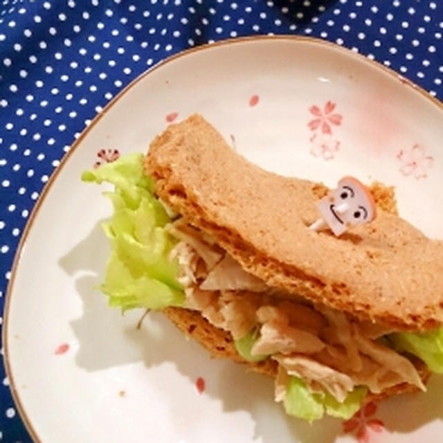【糖質制限】４分で♪卵不使用レンジdeブランパン