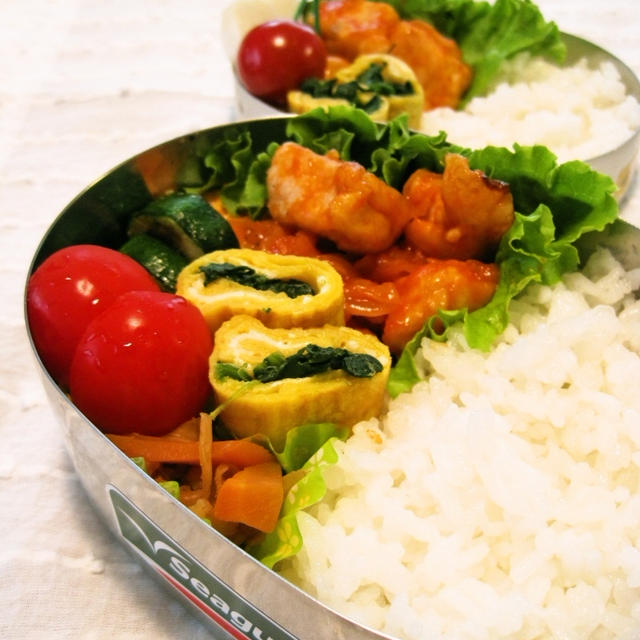 鶏胸肉のナポリタン風弁当