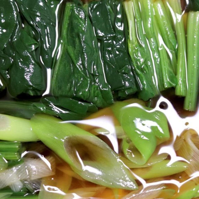 ねぎとほうれん草のお浸し＊レシピ