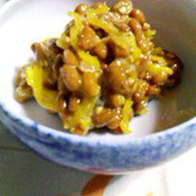 「お新香納豆」