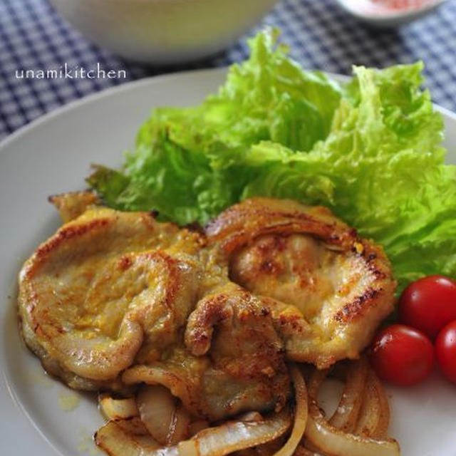 豚肉塩麹焼きカレー風味