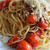 ミニトマトとナッツのパスタ