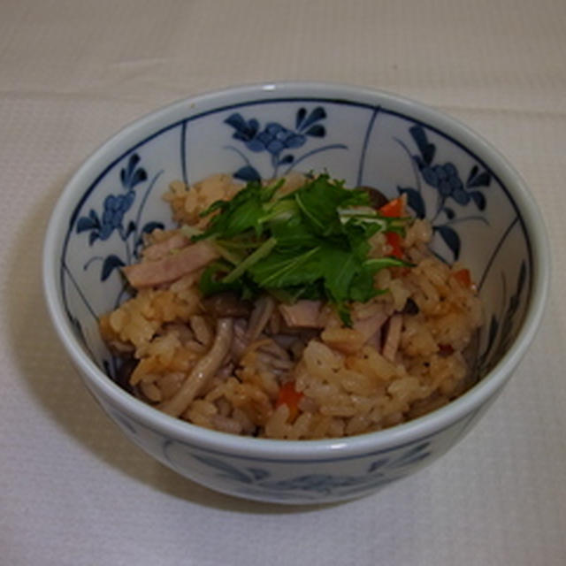 ★ハムと野菜の炊き込みご飯★