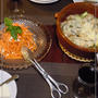 ＊こんにゃくと鶏肉のみそグラタン　＊人参とカッテージチーズのサラダ