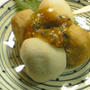 バンゴ：大葉入りの甘～いたまご味噌で鶏団子と里芋の炊いたん♪