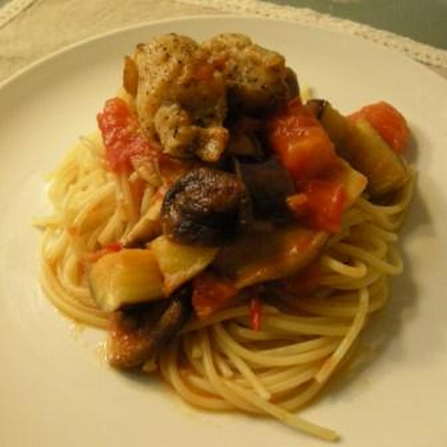 フレッシュトマトソースパスタ