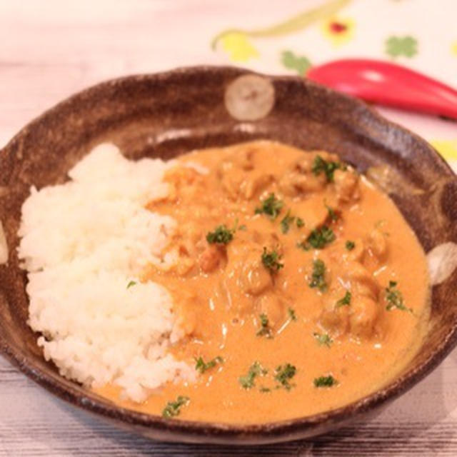 昼カフェ☆バターチキンカレー(レシピ）