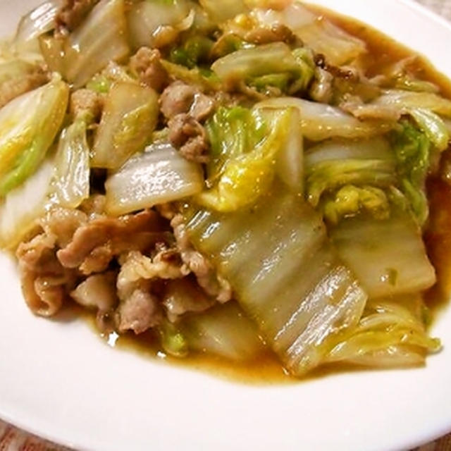 豚肉と白菜のとろみ炒め　新玉ねぎのサラダ　きのこの炊き込みご飯