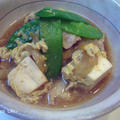 豆腐と豚肉の卵とじ
