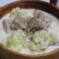 ３６５日野菜レシピNo.２９１「鶏肉とカリフラワーのミルクスープ