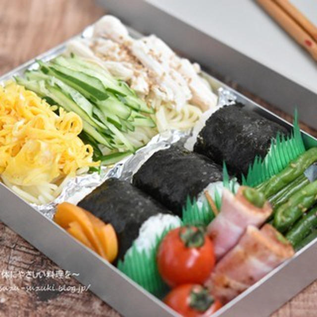 前日作り置きで楽にできる！！冷やし中華べんとうと付属のタレの冷し方のコツ♪