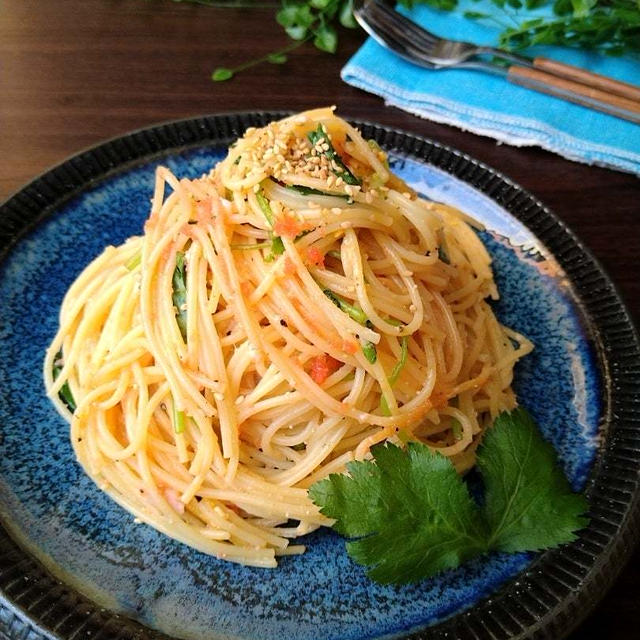 面白いぐらい美味しいのっ！三つ葉のトロットロ〜明太カルボナーラ