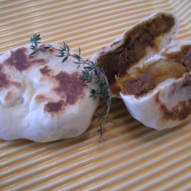 じゃがいものサブジでお焼きパン