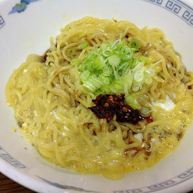 朝からダラダラして「釜玉ラーメン」