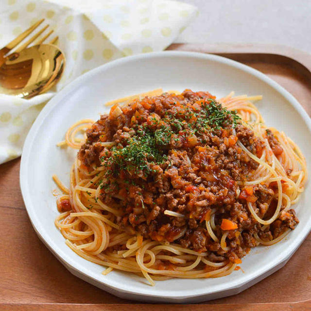 給食の味♪ ミートソーススパゲッティー