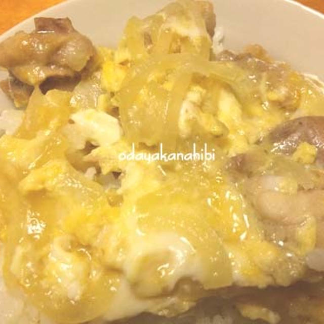 納豆のたれで親子丼♪